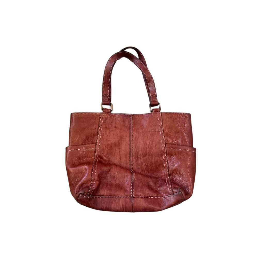 Margot New York Soft Buttery Leather Shoulder Bag Brown Vintage Classic Western - Picture 2 of 14